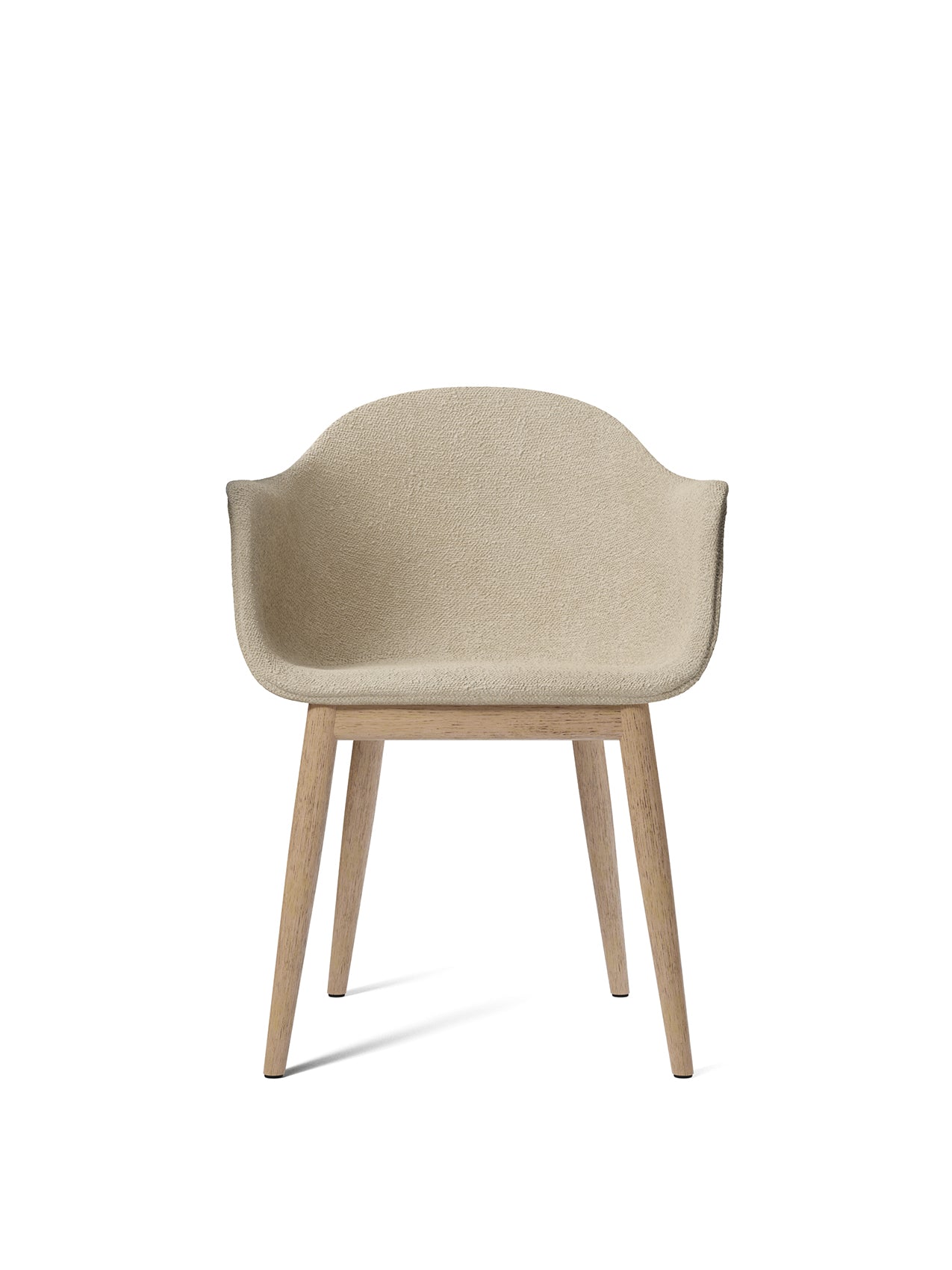 Harbour Arm Chair, Dining Height, Oak Base, Upholstered