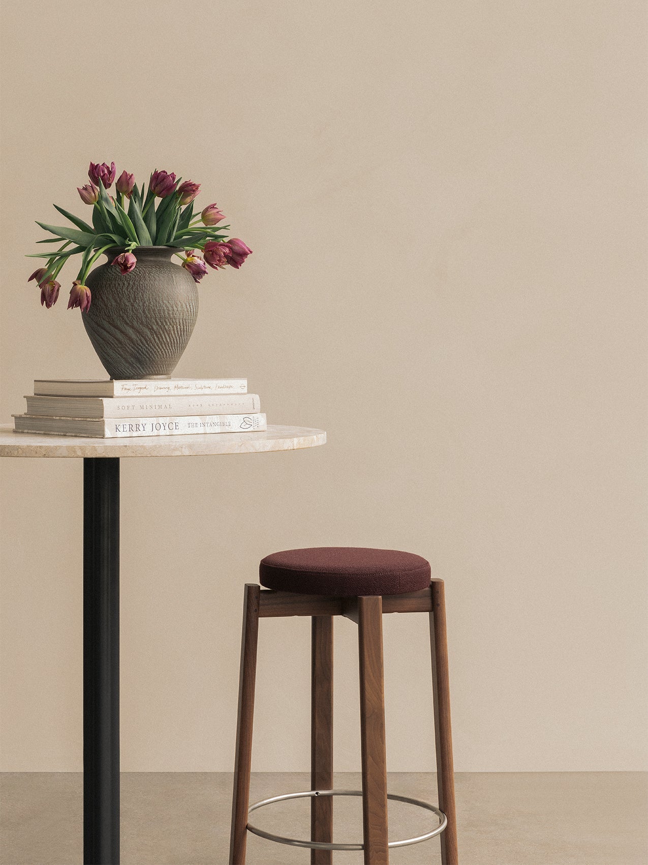 Passage Counter Stool, Upholstered