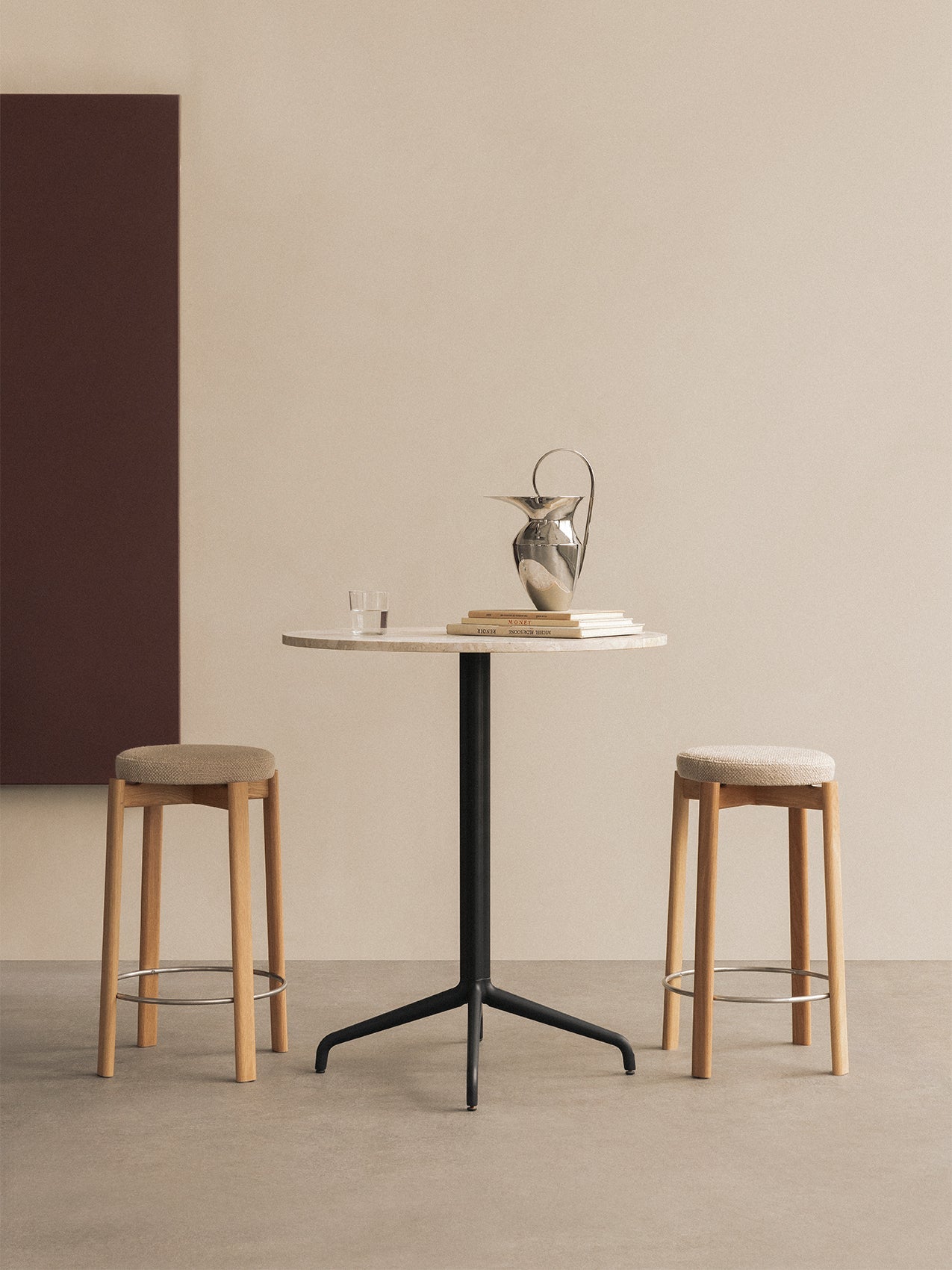 Passage Counter Stool, Upholstered