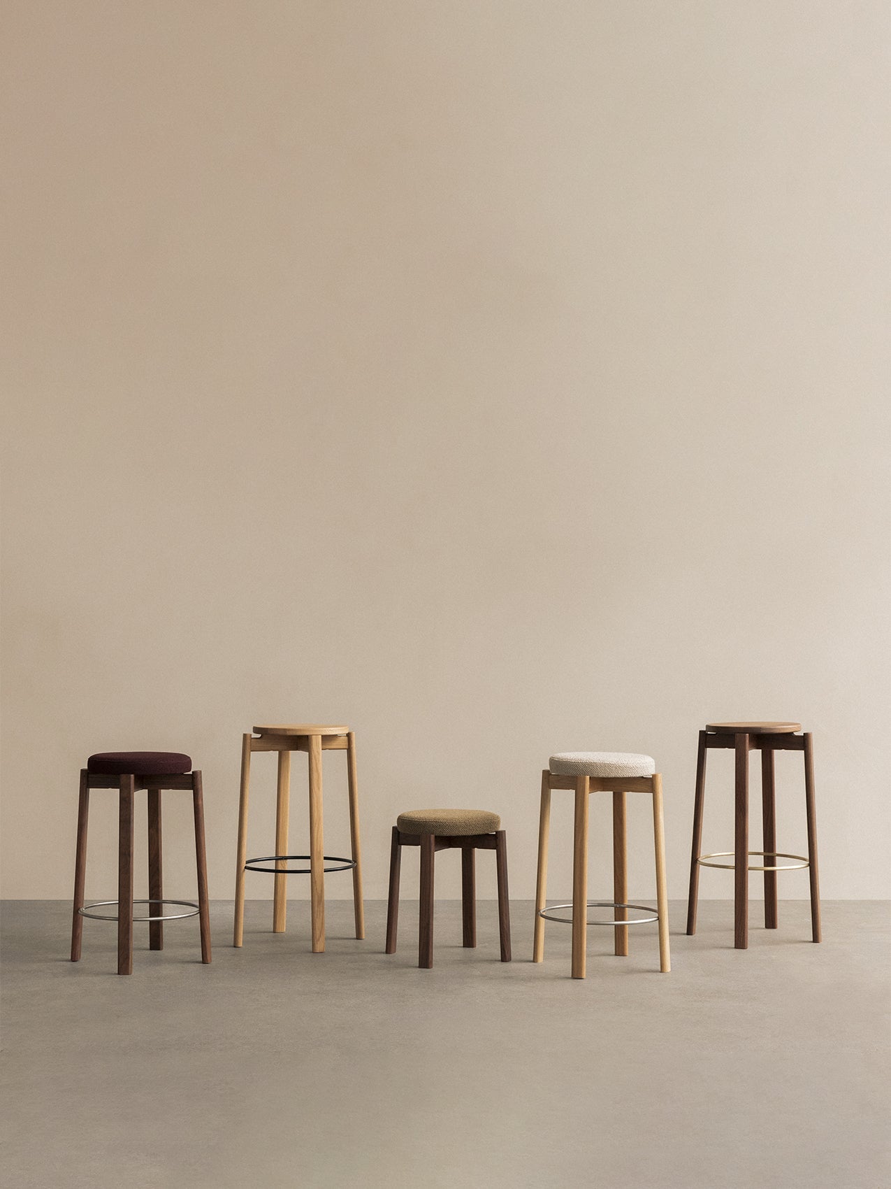 Passage Counter Stool, Upholstered