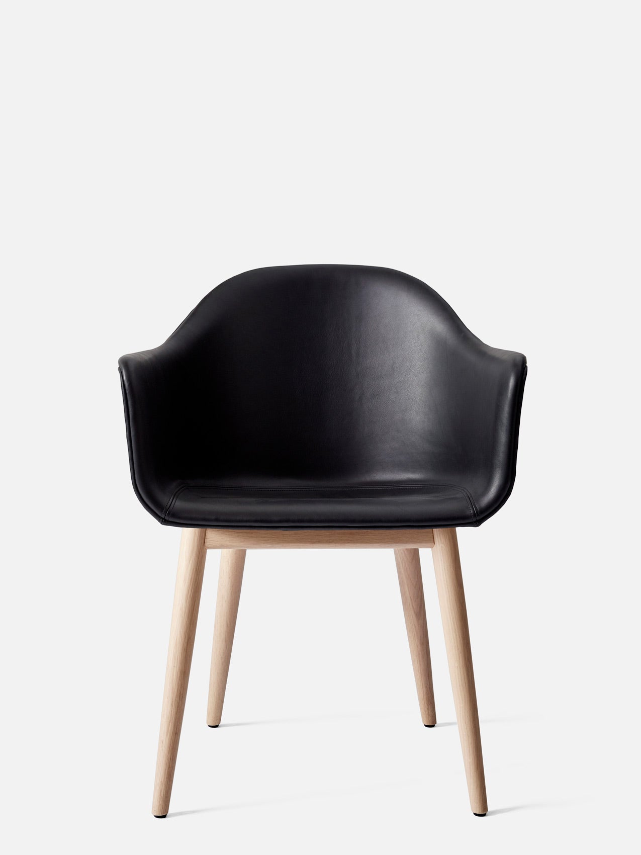 Harbour Arm Chair, Upholstered-Chair-Norm Architects-Natural Oak-0842 Black/Dakar-menu-minimalist-modern-danish-design-home-decor