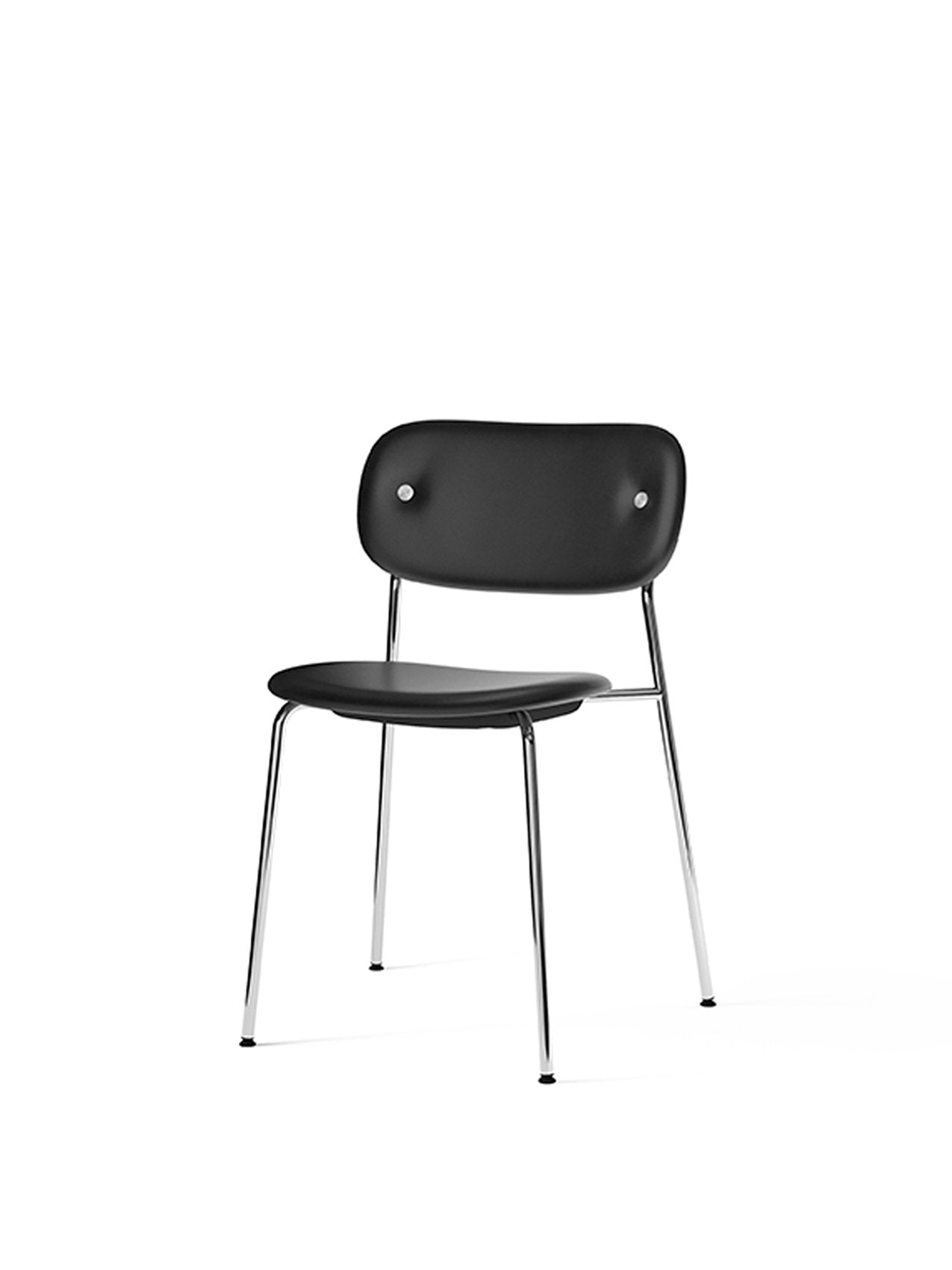 Co Chair, Fully Upholstered-Chair-Norm Architects-Dining Height (Seat 17.7in H)/Chrome without Armrest-1-3114-035/Champion-menu-minimalist-modern-danish-design-home-decor
