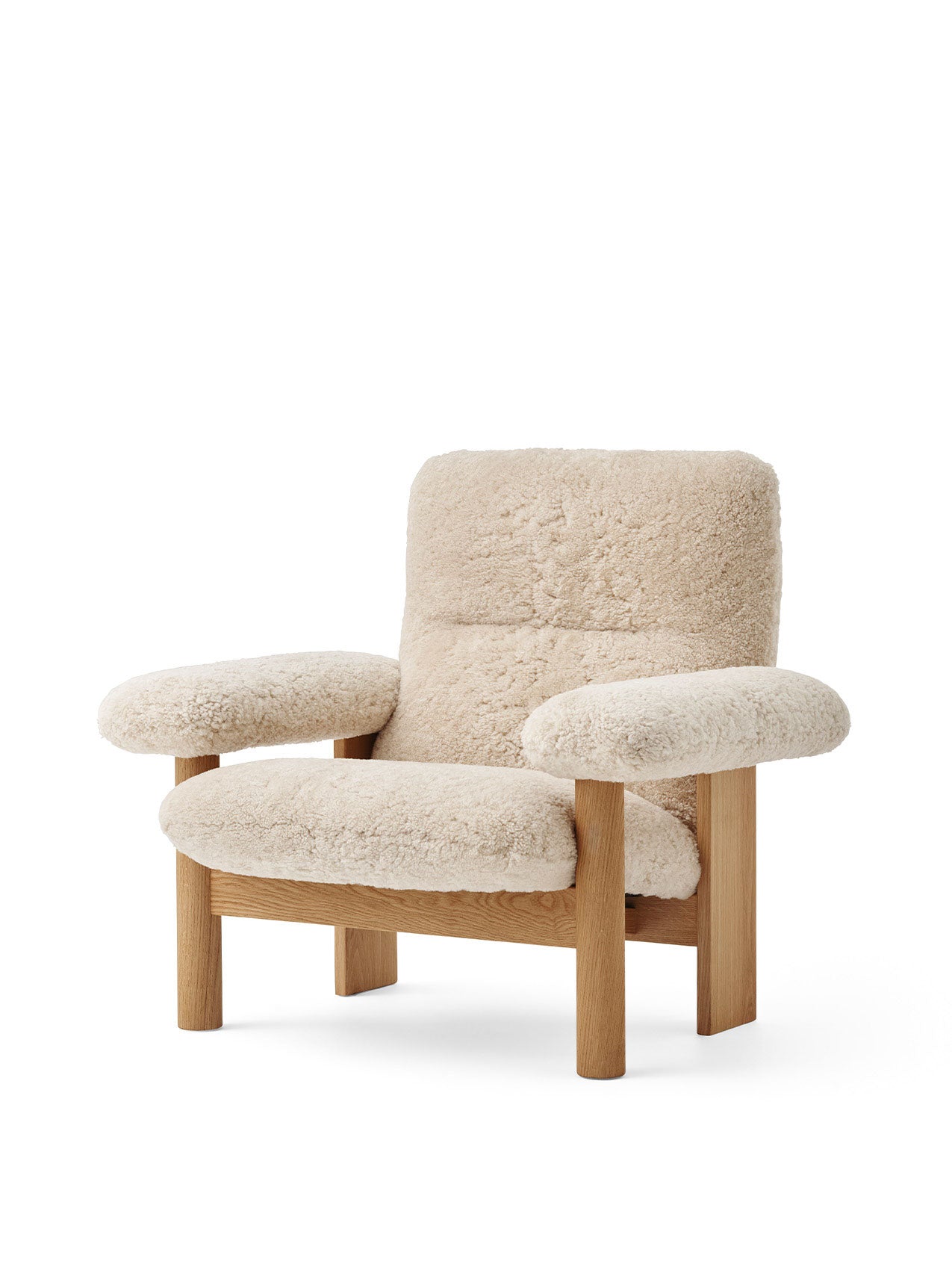 Brasilia, Lounge Chair, Sheepskin-Lounge Chair-MENU Design Shop