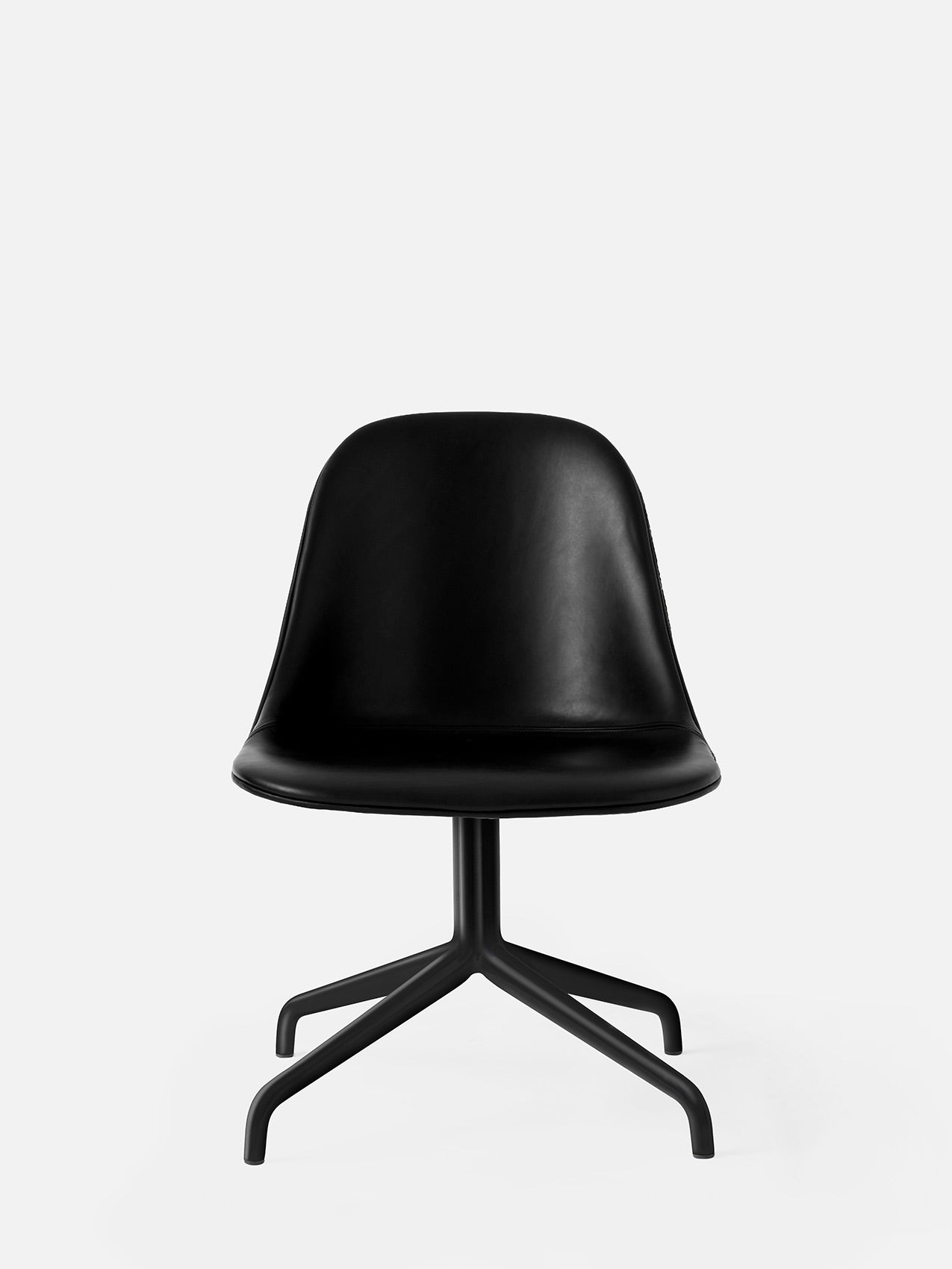 Harbour Side Chair, Upholstered-Chair-Norm Architects-Star Base (Seat 17.7in H)/Black Steel-0842 Black/Dakar-menu-minimalist-modern-danish-design-home-decor