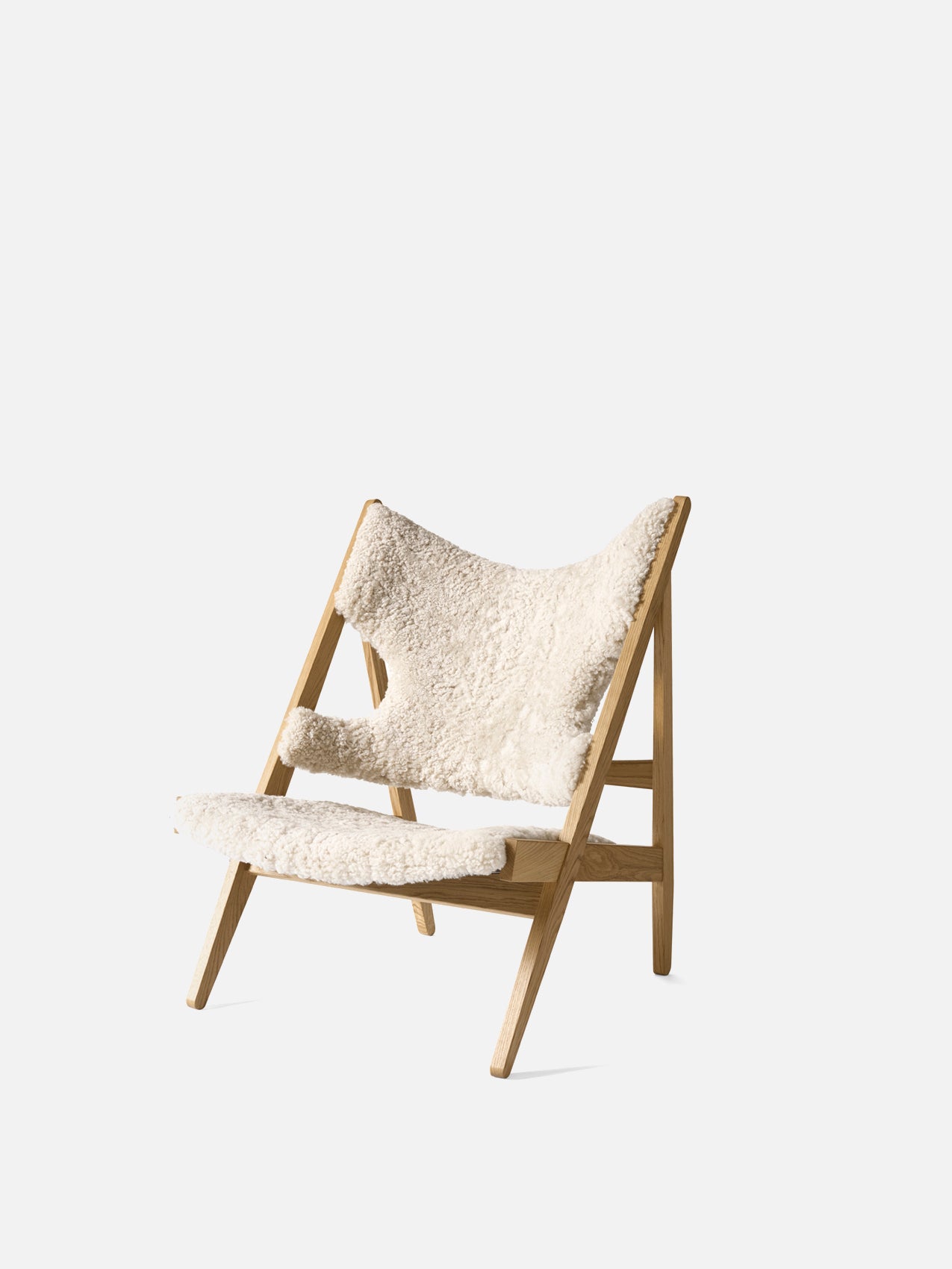 Knitting Chair, Sheepskin Upholstery-Lounge Chair-Ib Kofod-Larsen-menu-minimalist-modern-danish-design-home-decor