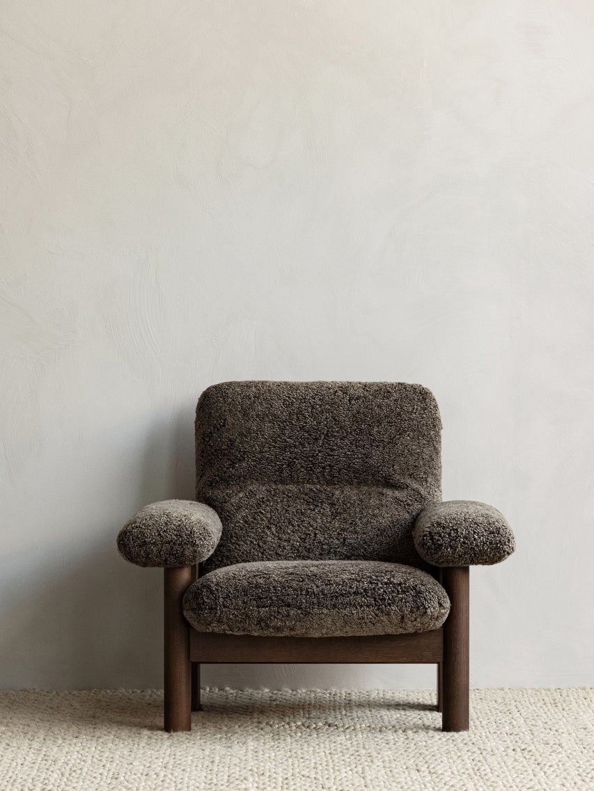 Brasilia, Lounge Chair, Sheepskin-Lounge Chair-MENU Design Shop