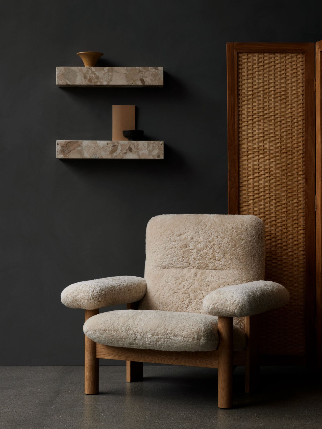 Brasilia, Lounge Chair, Sheepskin-Lounge Chair-MENU Design Shop