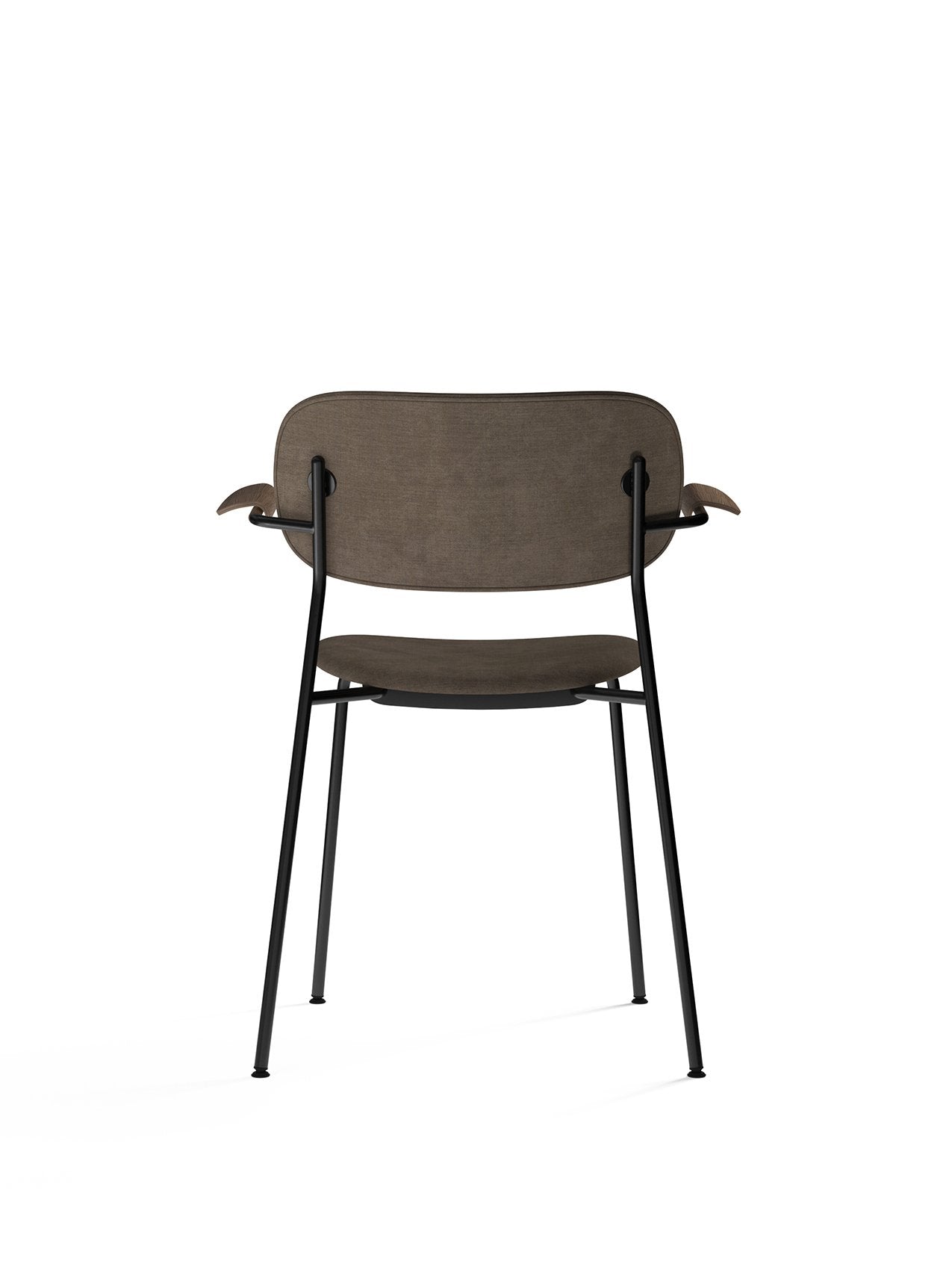 Co Chair, Fully Upholstered-Chair-Norm Architects-Dining Height (Seat 17.7in H)/Black Steel without Armrest-022/Moss-menu-minimalist-modern-danish-design-home-decor
