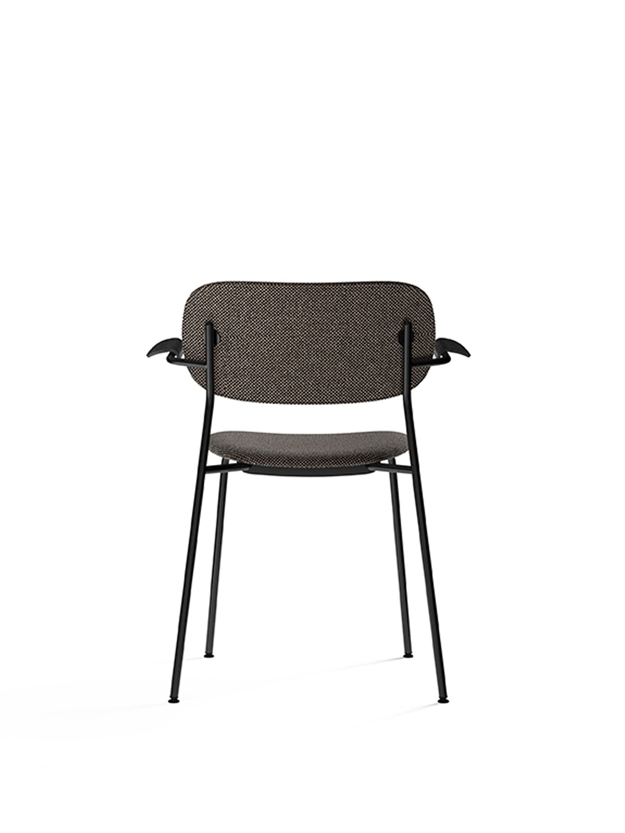 Co Chair, Fully Upholstered-Chair-Norm Architects-Dining Height (Seat 17.7in H)/Chrome without Armrest-0250 Cognac/Dakar-menu-minimalist-modern-danish-design-home-decor