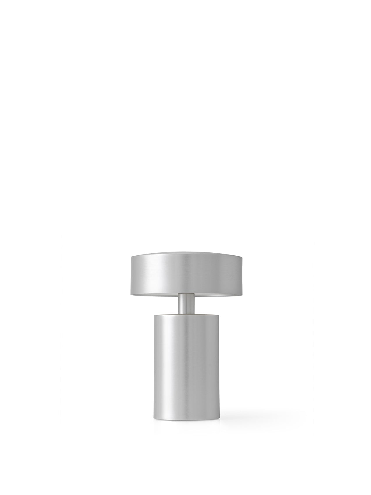 Column LED Table Lamp, Portable, Brushed Aluminum