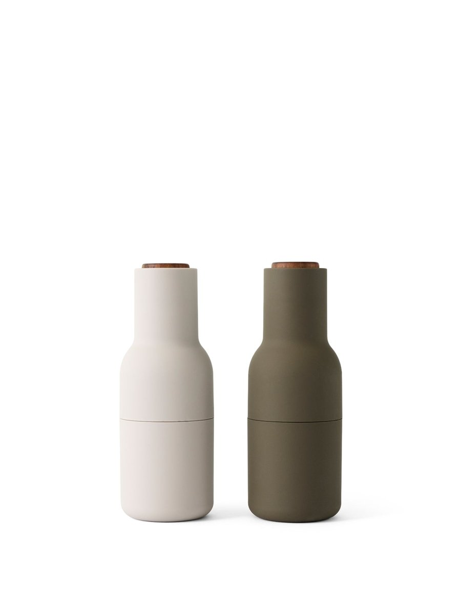 Salt & Pepper Grinder (Hunting Green/Beige w. Walnut Lid)