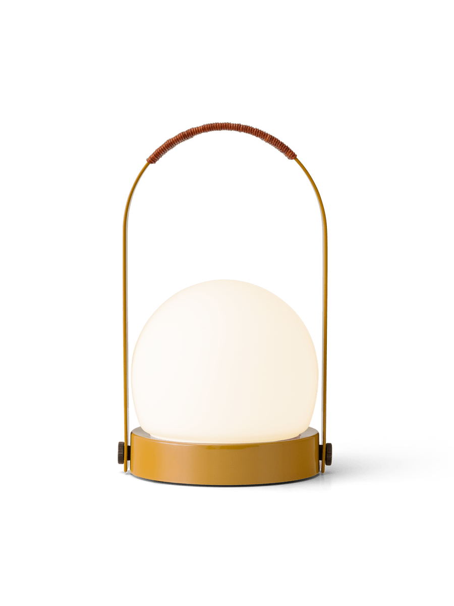 Carrie Portable Lamp, Leather Handle Carrie Portable Lamp, Leather Handle