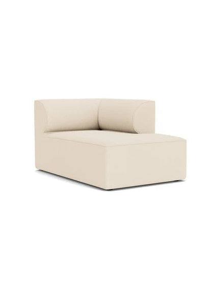 Eave Sectional Chaise Module in a cream-colored fabric, viewed from a three-quarter angle against a clean white background.
