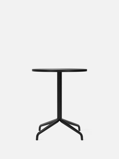 Harbour Column Table, Round Table Top-Café Table-Norm Architects-Dining Height (28.7in) - Star Base-Round 24in - Charcoal Linoleum-menu-minimalist-modern-danish-design-home-decor
