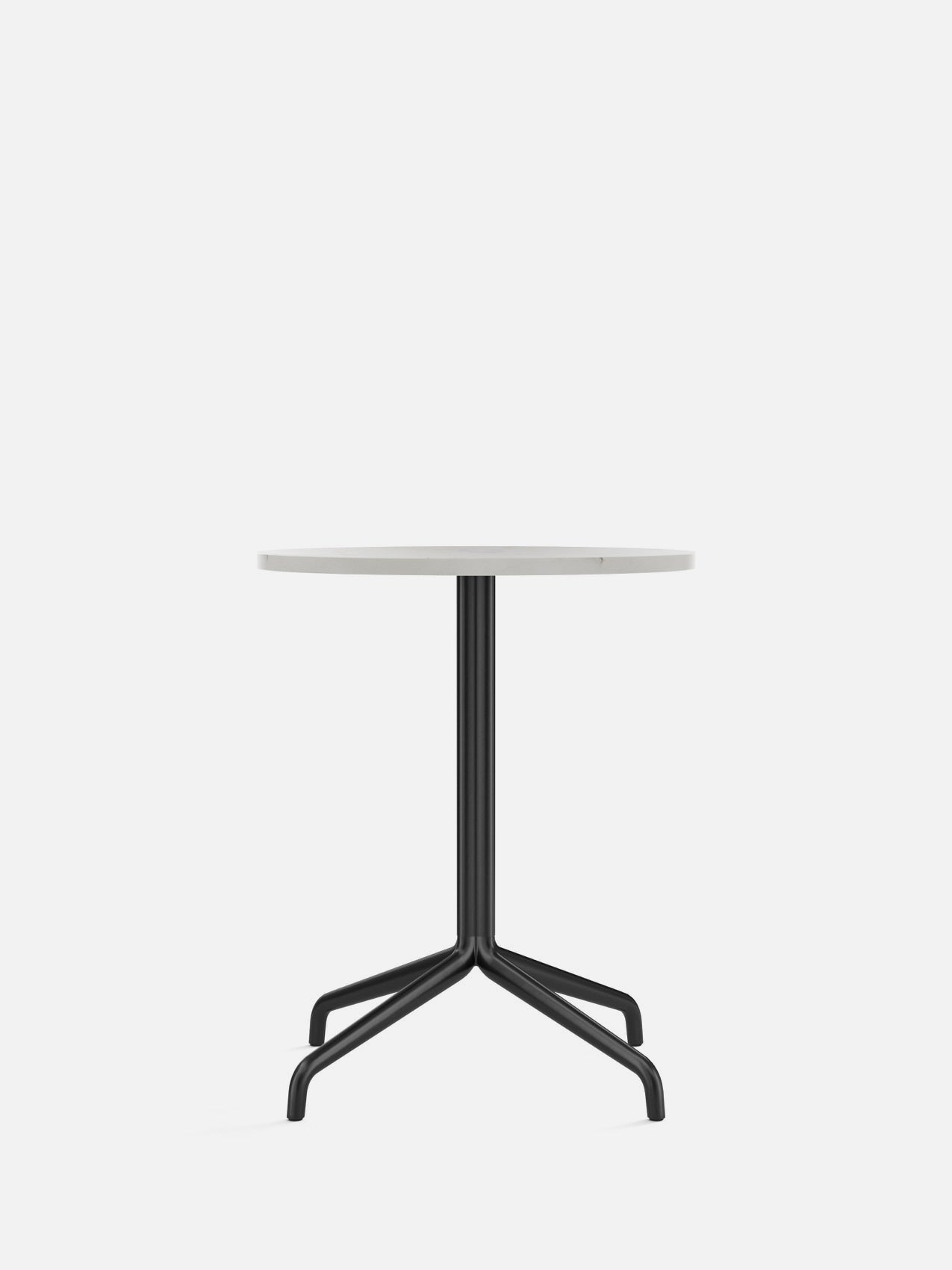 Harbour Column Table, Round Table Top-Café Table-Norm Architects-Dining Height (28.5in) - Star Base-Round 24in - Off White Marble-menu-minimalist-modern-danish-design-home-decor