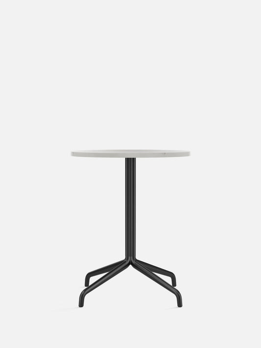 Harbour Column Table, Round Table Top-Café Table-Norm Architects-Dining Height (28.5in) - Star Base-Round 24in - Off White Marble-menu-minimalist-modern-danish-design-home-decor