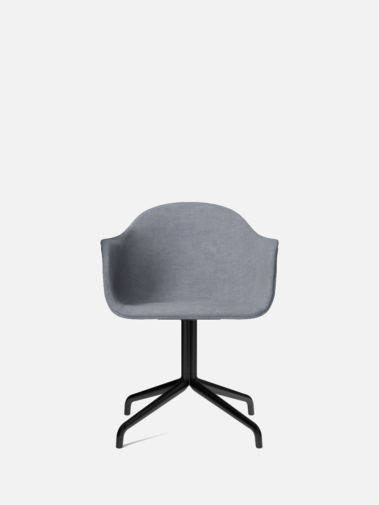 Harbour Arm Chair, Upholstered-Chair-Norm Architects-Star Base (Seat 17.7in H)/Black Steel-751/Fiord2-menu-minimalist-modern-danish-design-home-decor