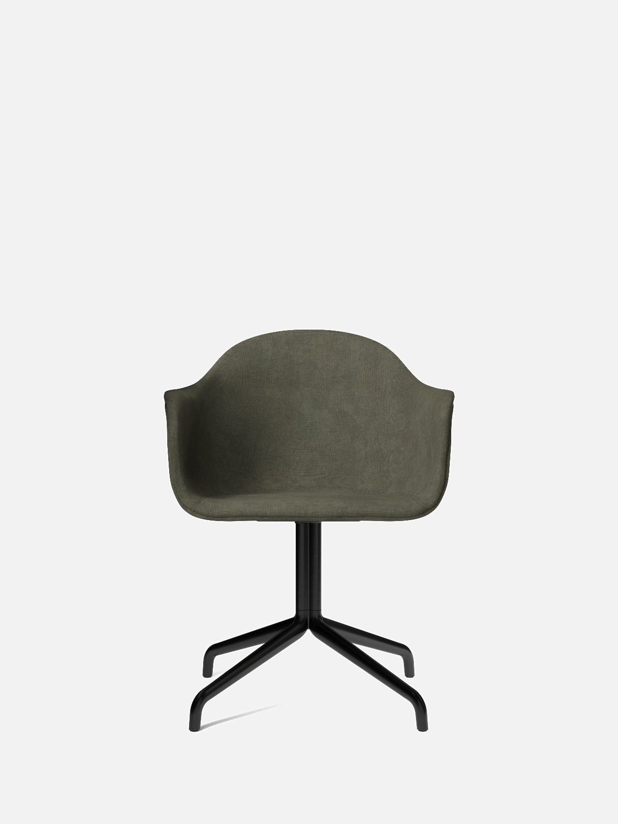 Harbour Arm Chair, Upholstered-Chair-Norm Architects-Star Base (Seat 17.7in H)/Black Steel-961/Fiord2-menu-minimalist-modern-danish-design-home-decor