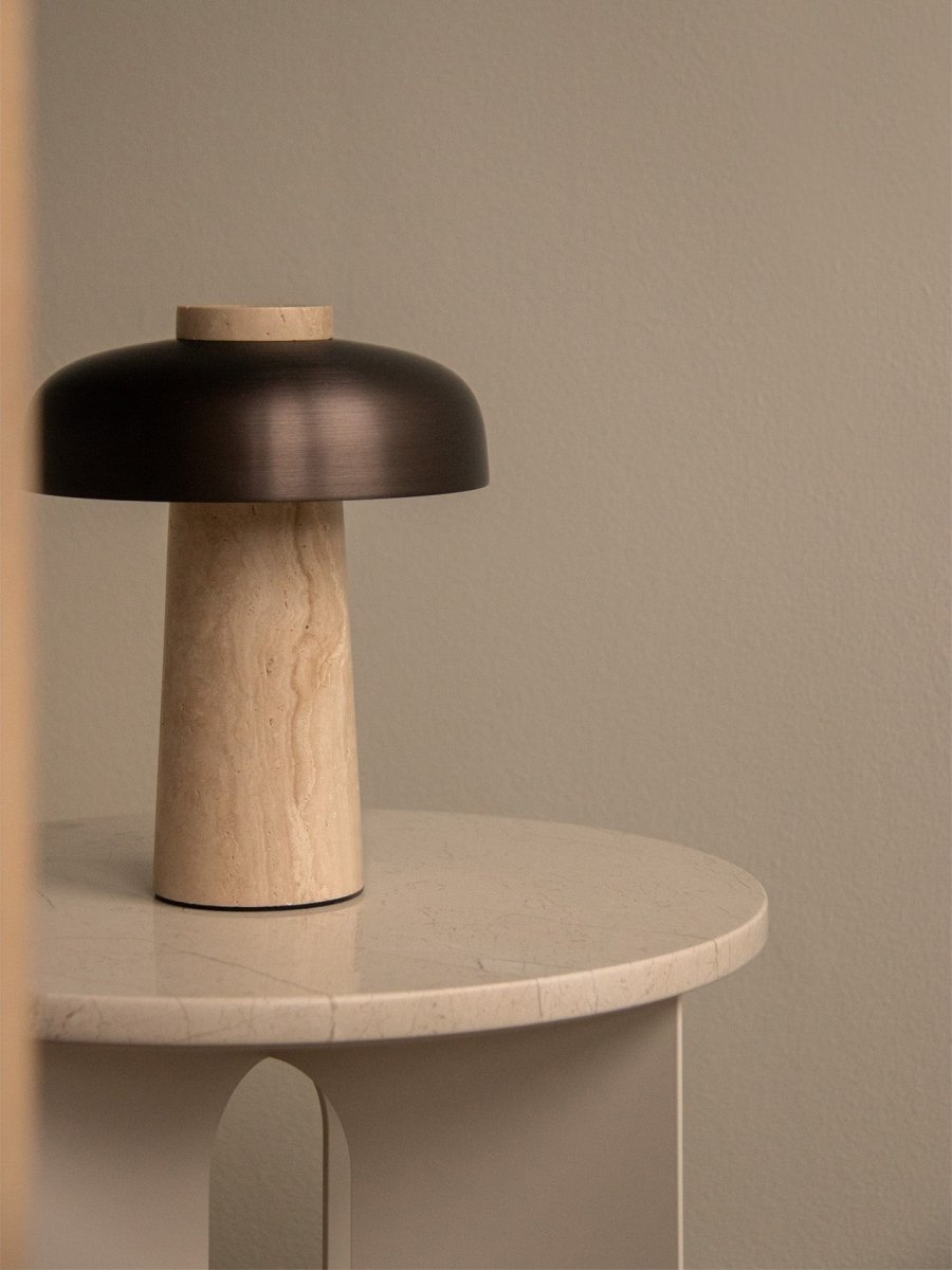 (2) Reverse Table Lamps, Portable