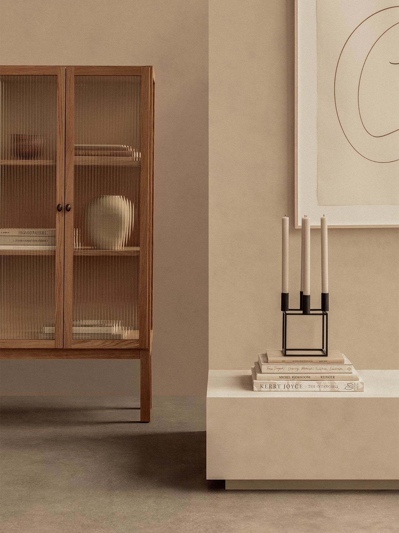 Curiosity Cabinet | Elegant oak cabinet by Mentze Ottenstein