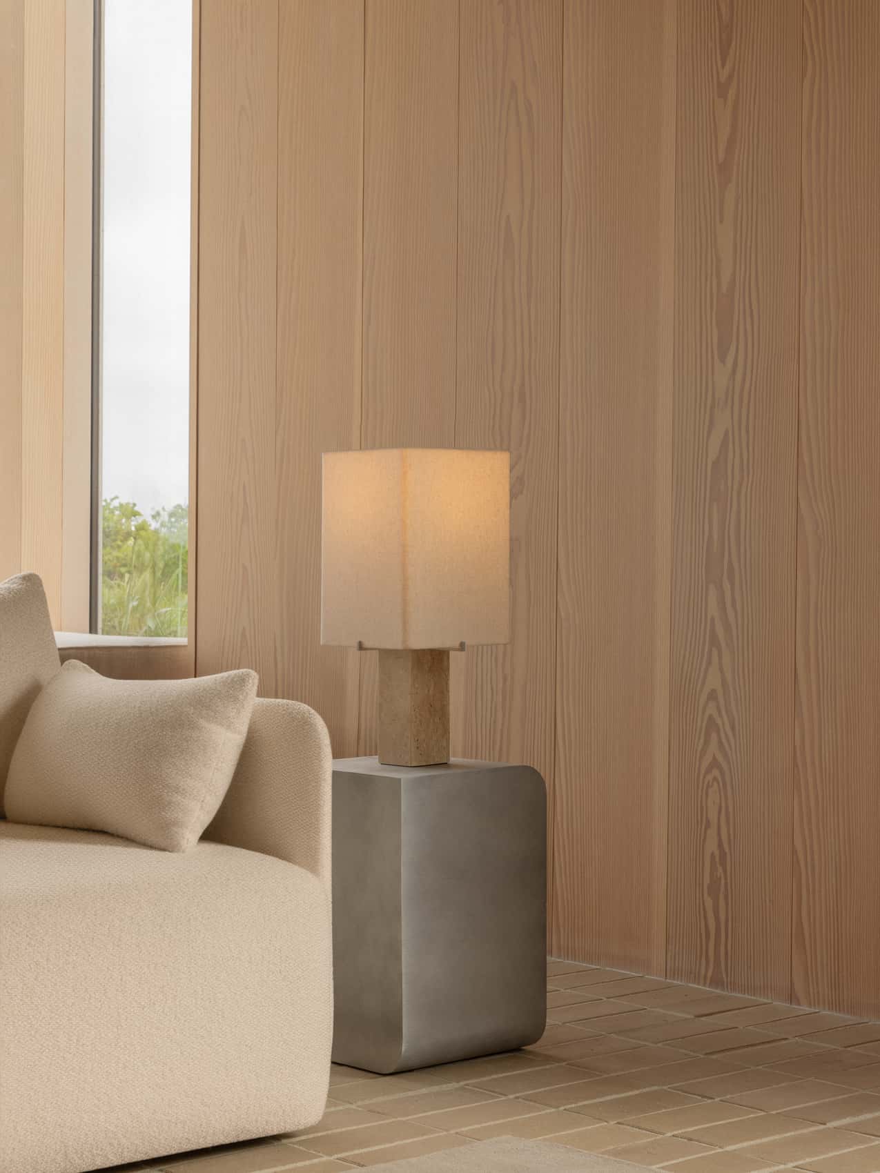 Nonna Table Lamp | Travertine Lamp by Krøyer-Sætter-Lassen