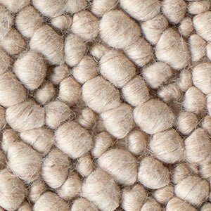 Bumpy Wool Rug Gravel Rug Swatch, Grey