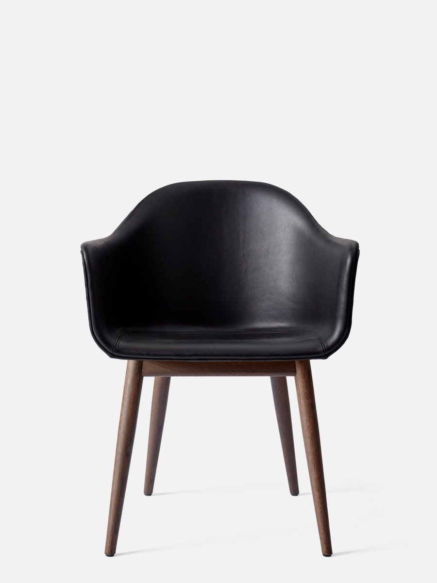 Harbour Arm Chair, Dining Height, Dark Oak, 0842 Black/Dakar by Audo Copenhagen