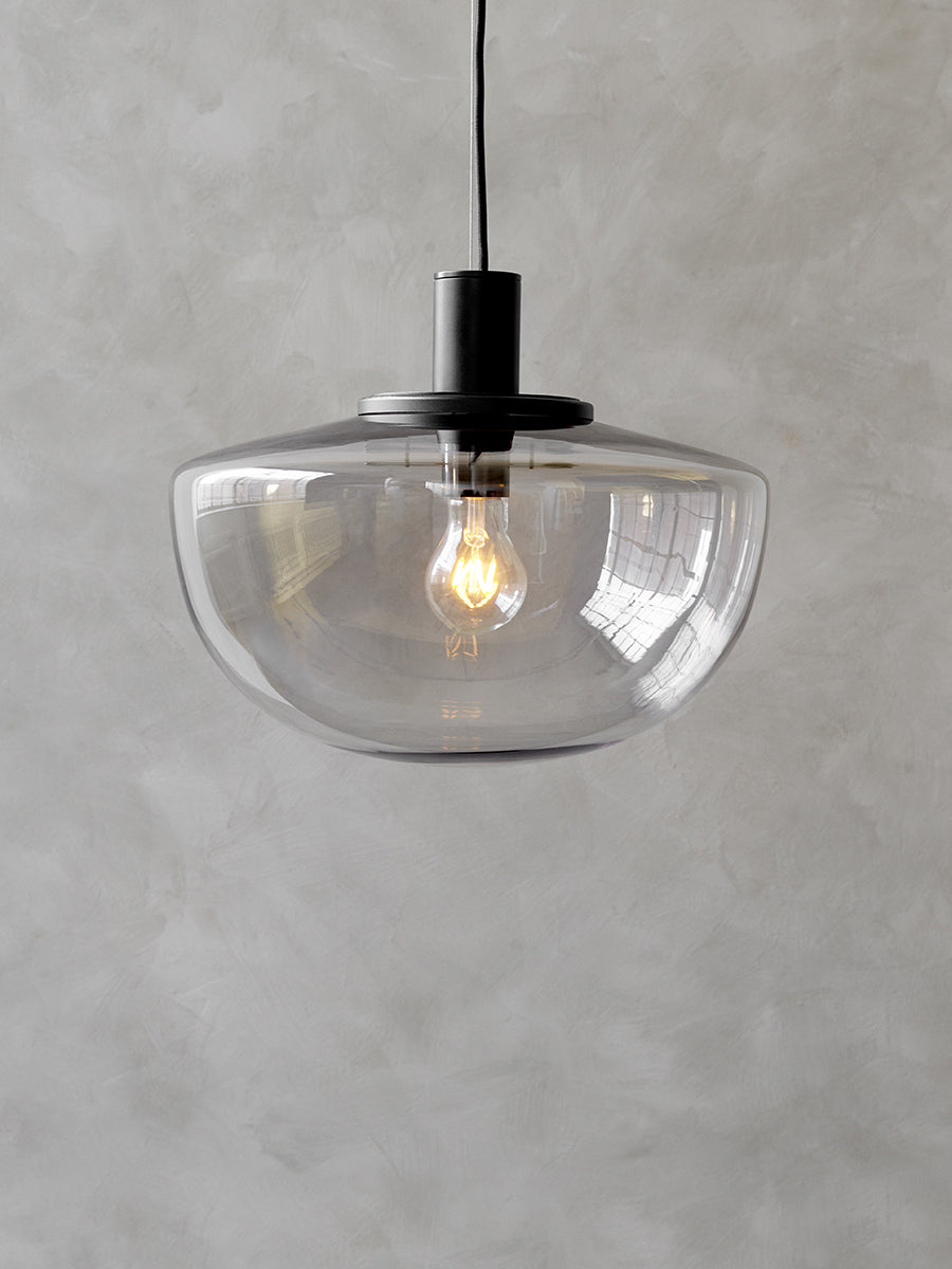 Bank Pendant Smoked Glass