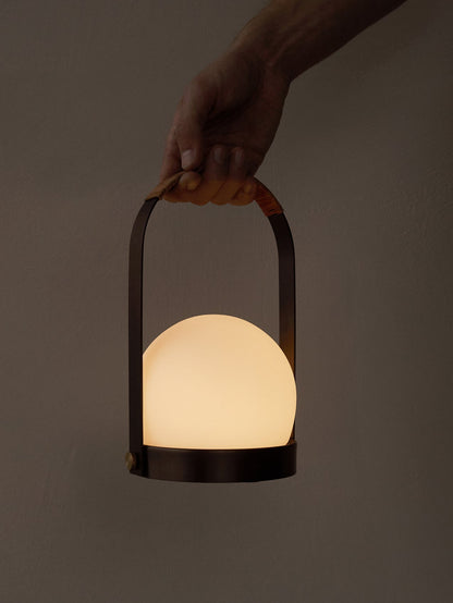 ‍**FREE GIFT** Carrie Portable LED Lamp, Bronzed Brass