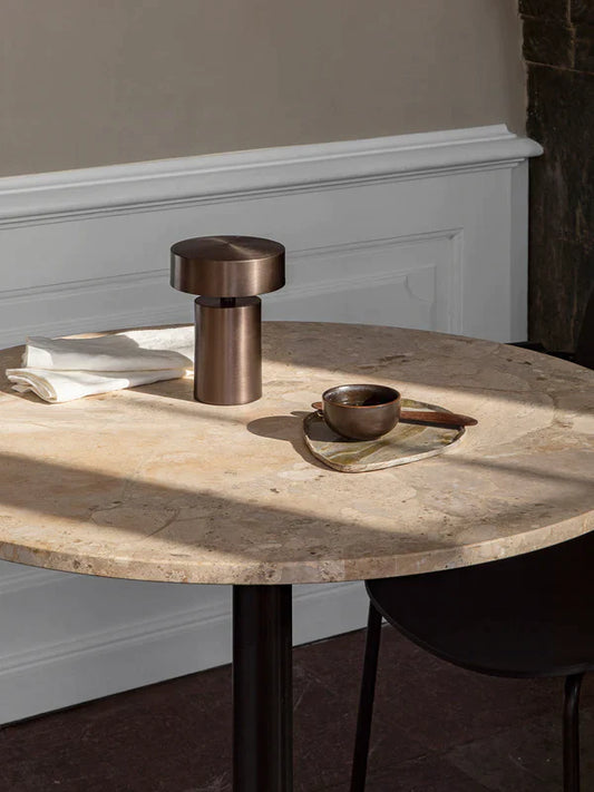 Harbour Column Table, Round Table Top, Counter Height