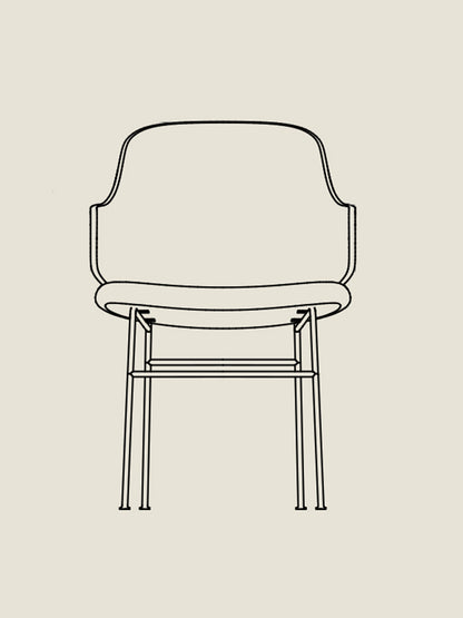 The Penguin Dining Chair, Upholstered Seat - Custom