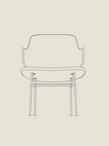 The Penguin Lounge Chair, Upholstered Seat - Custom