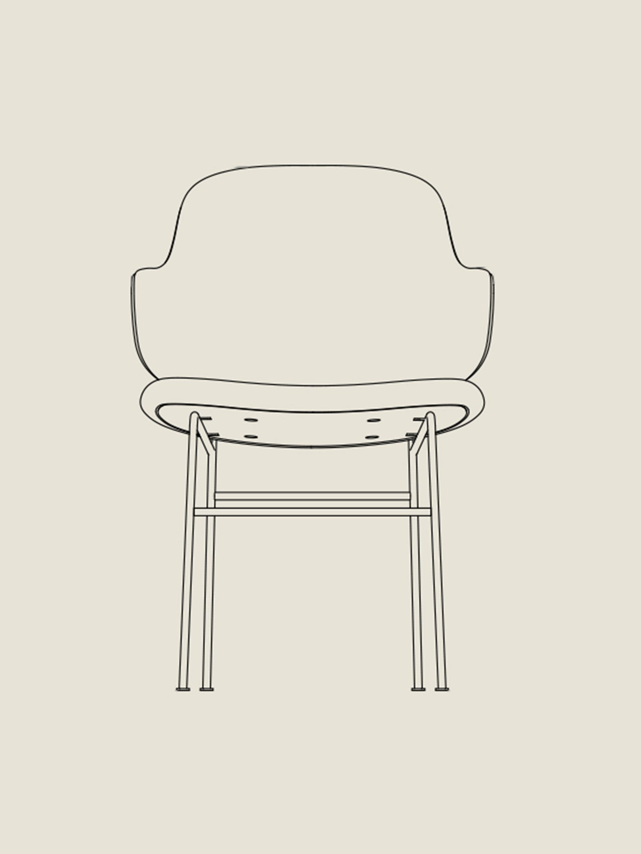 The Penguin Dining Chair, Fully Upholstered - Custom