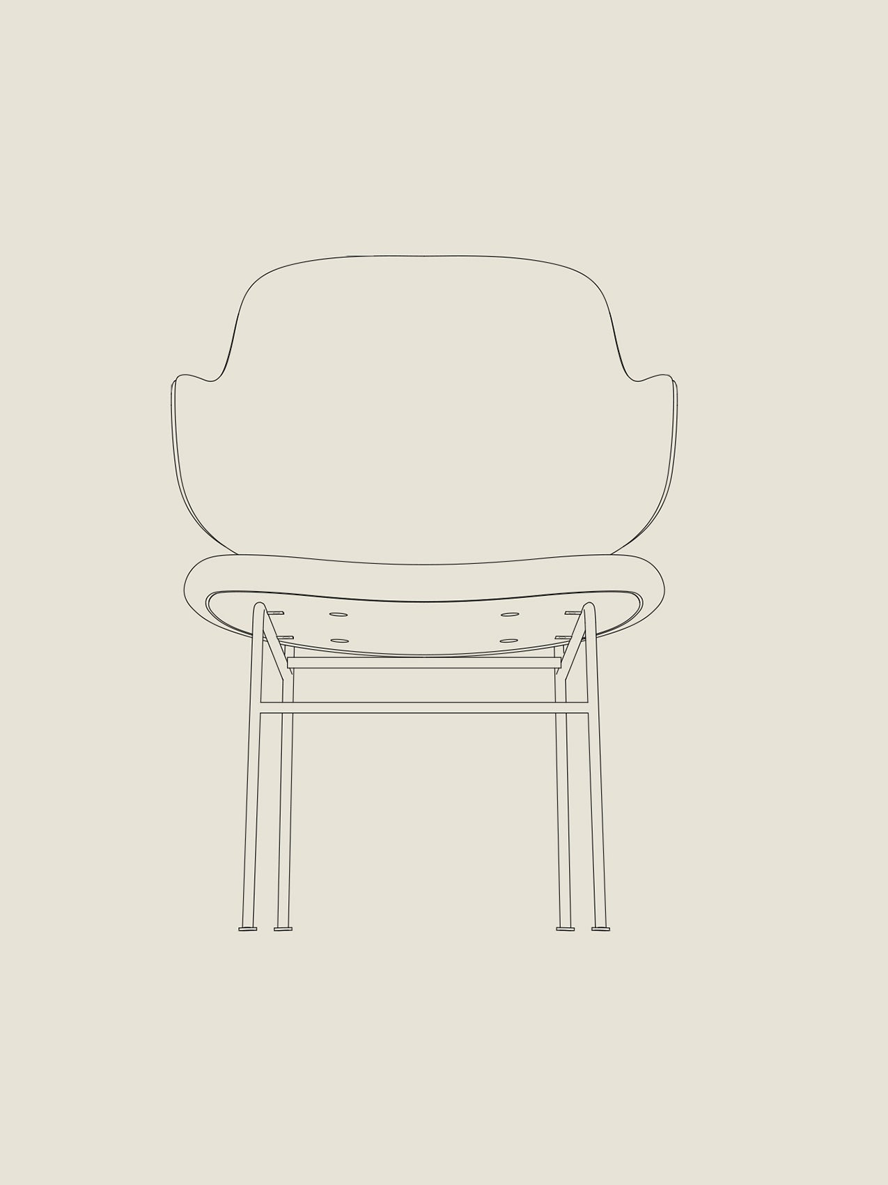 The Penguin Lounge Chair, Fully Upholstered - Custom