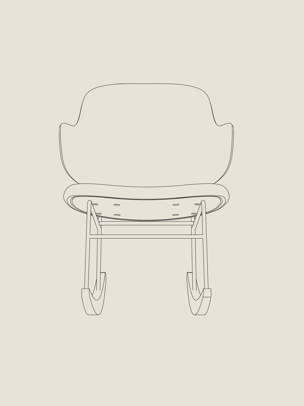 The Penguin Rocking Chair, Fully Upholstered - Custom