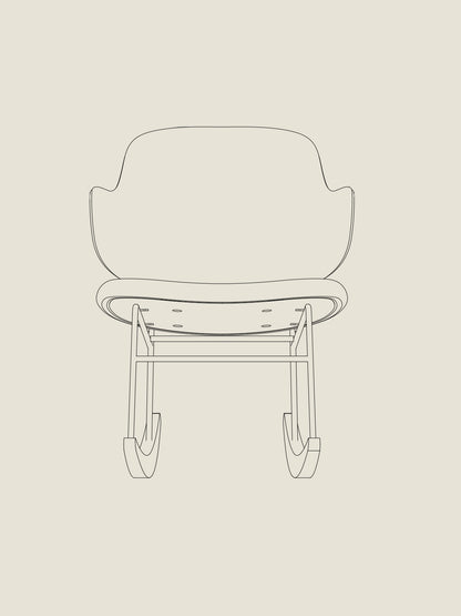 The Penguin Rocking Chair, Fully Upholstered - Custom