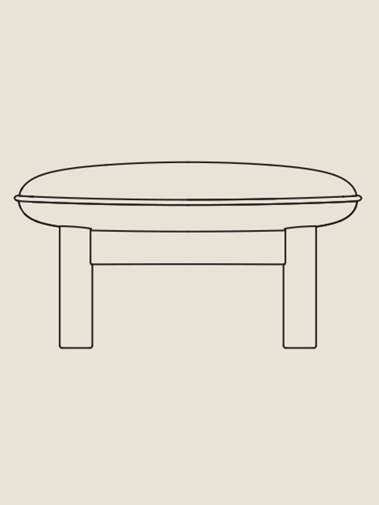 Brasilia Ottoman - Custom