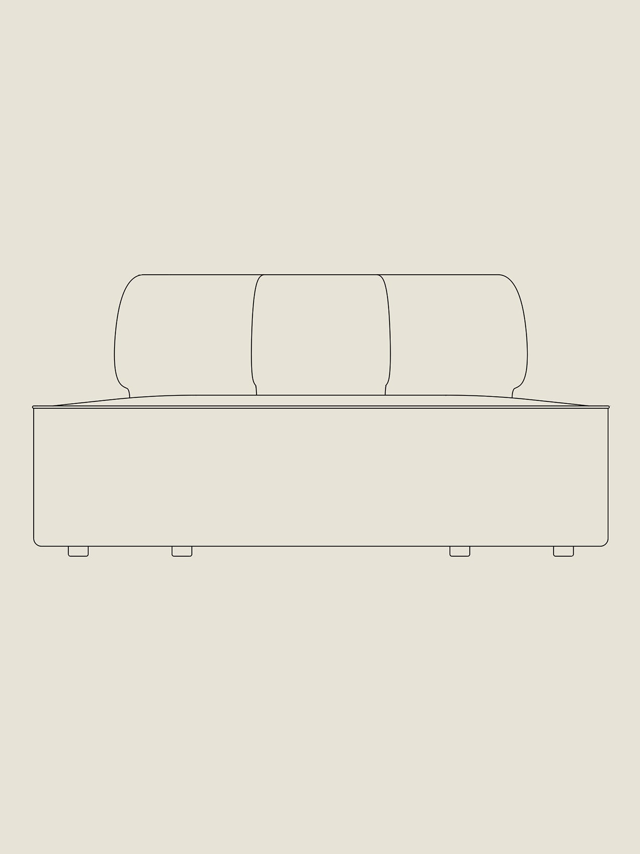 Eave Seamline Modular 34" Convex Open Section - Custom