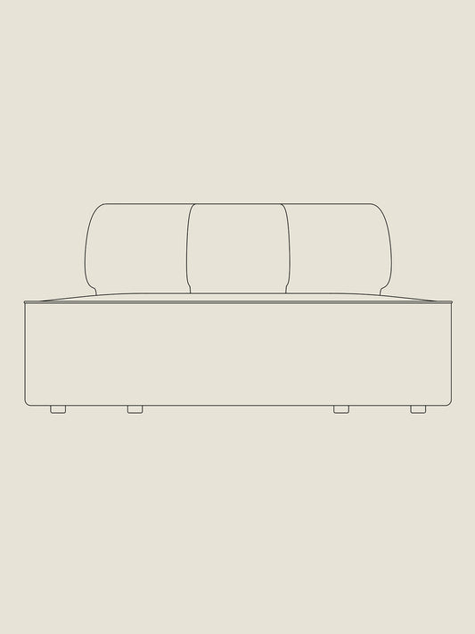 Eave Seamline Modular 34" Convex Open Section - Custom