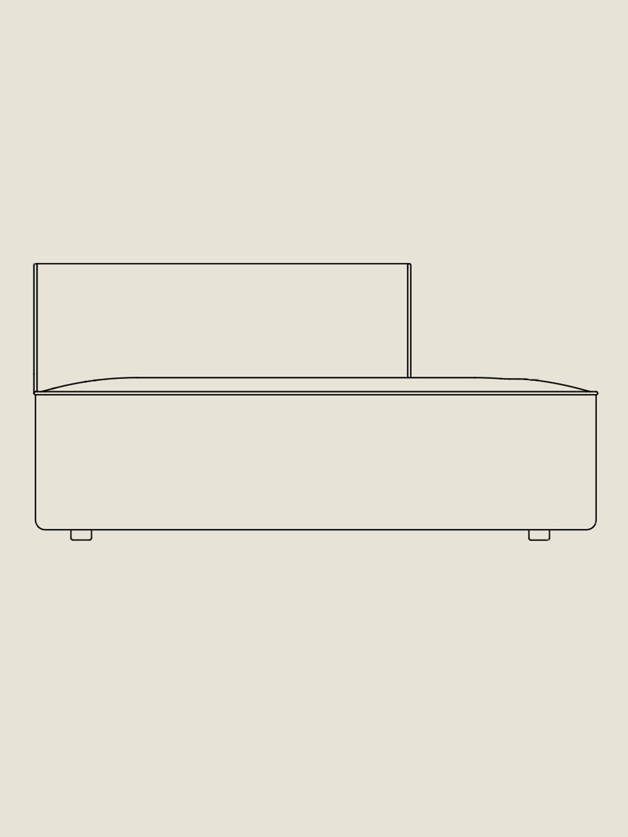 Eave Modular 38" Open End - Custom