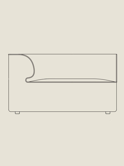 Eave Modular 34" Corner 51in - Custom