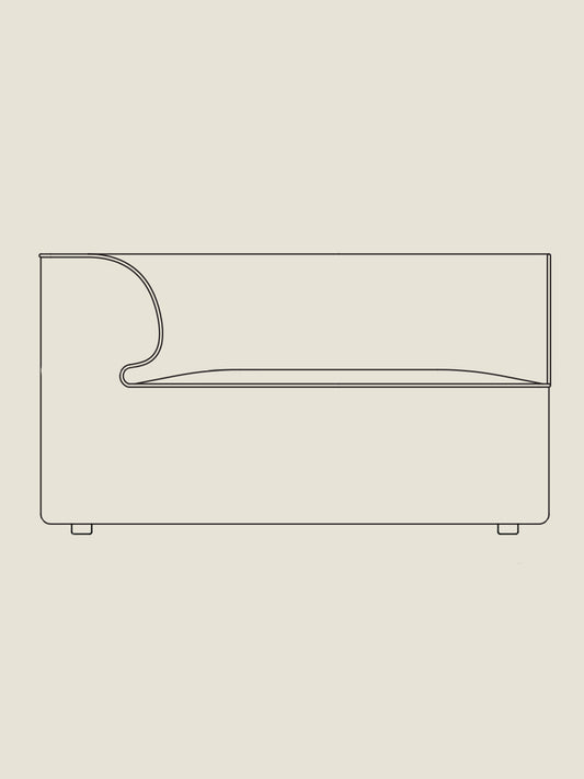 Eave Modular 34" Corner 51in - Custom