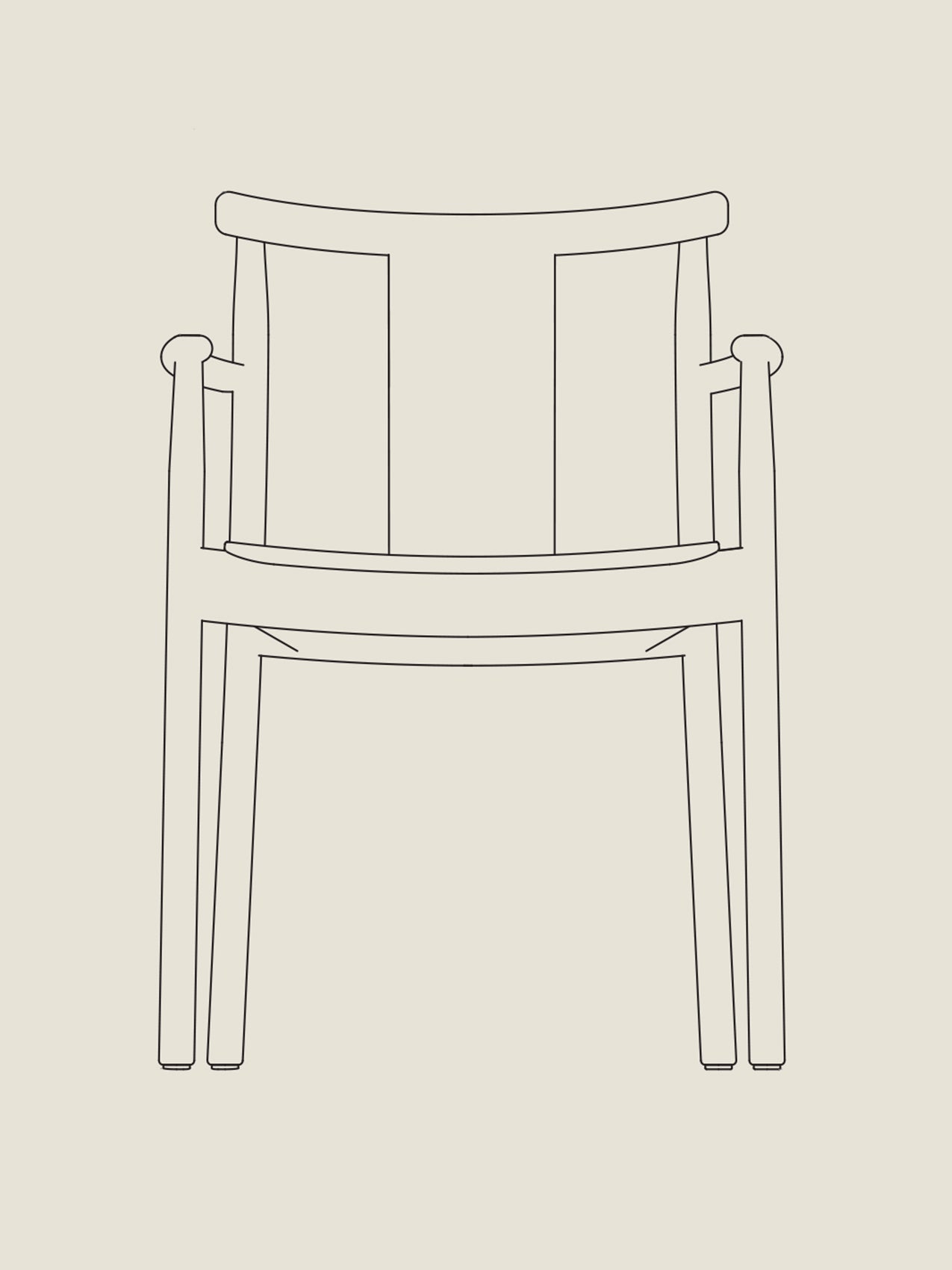 Merkur Dining Chair w/ Armrest - Custom