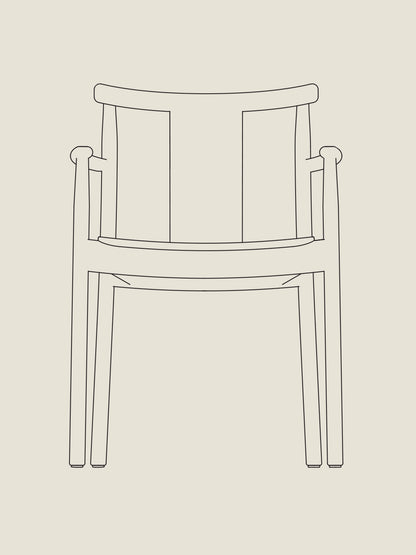 Merkur Dining Chair w/ Armrest - Custom