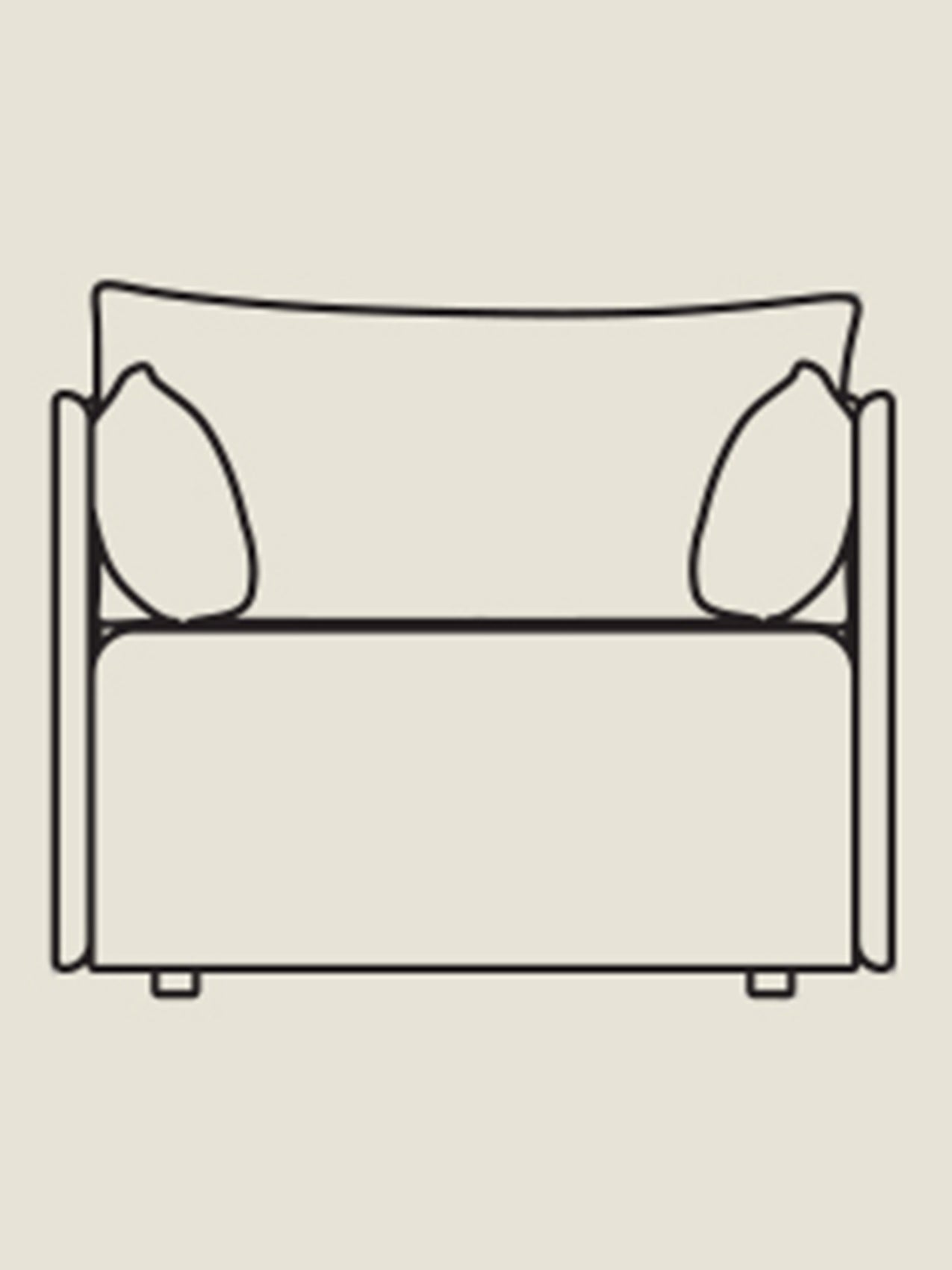 Offset Sofa 1 Seater - Custom