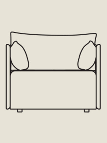 Offset Sofa 1 Seater - Custom