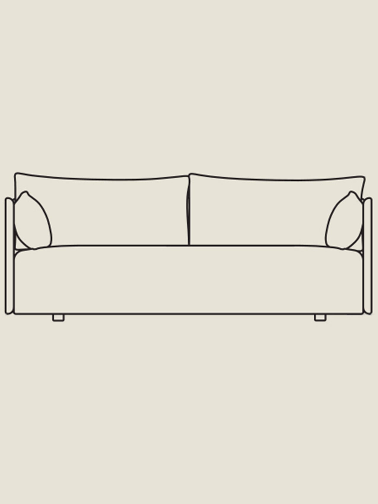Offset Sofa 2 Seater - Custom