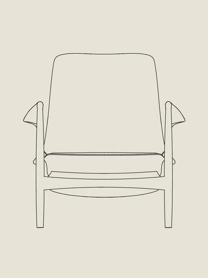 The Seal Lounge Chair, High Back - Custom