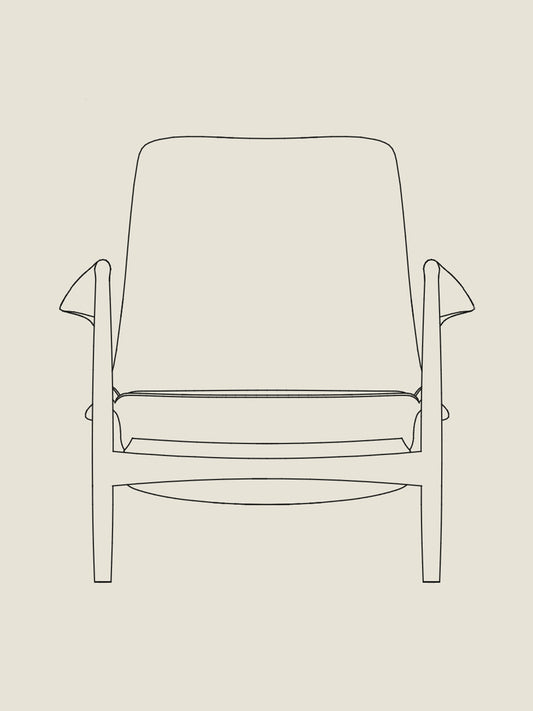 The Seal Lounge Chair, High Back - Custom