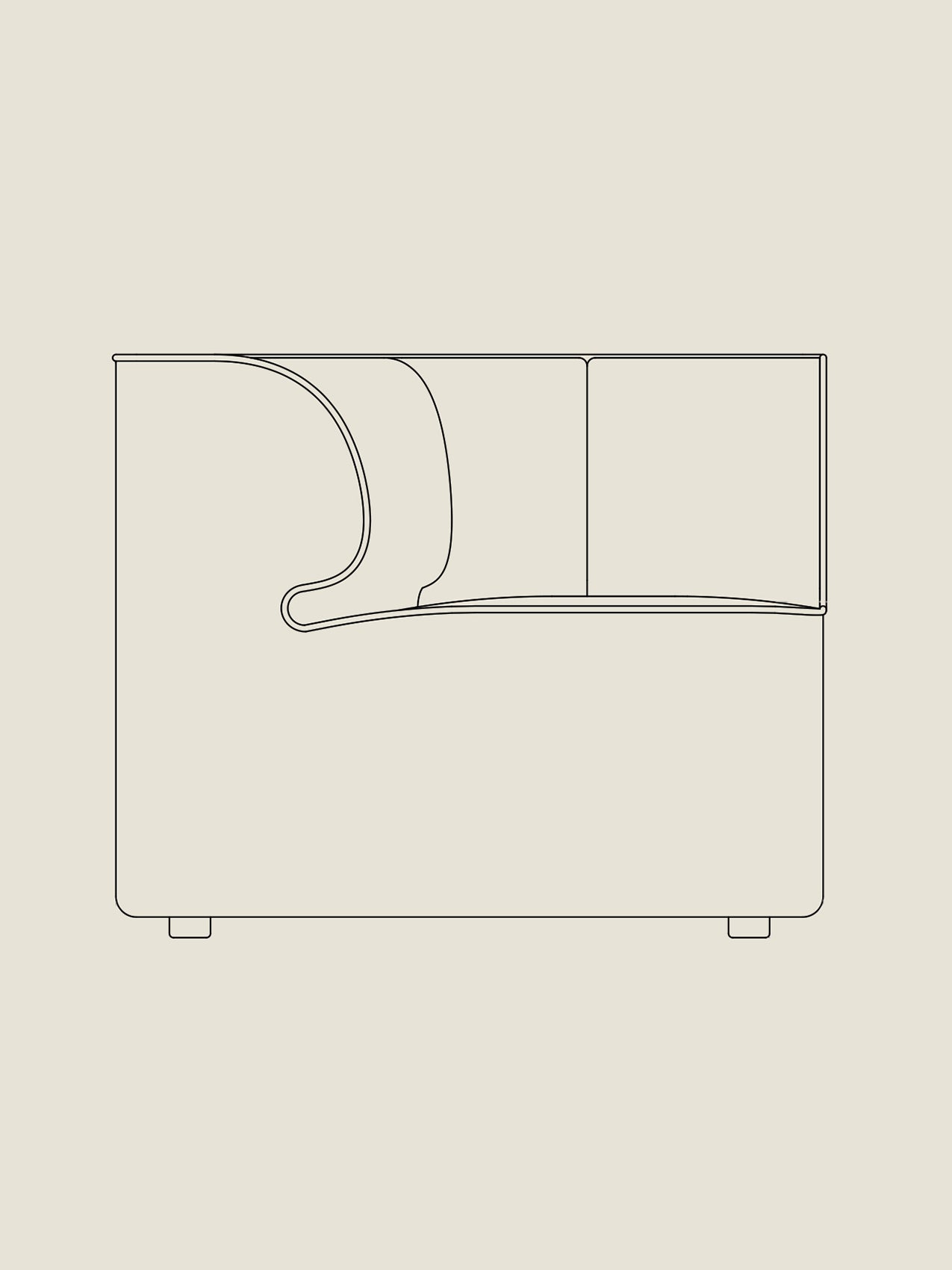 Eave Seamline Modular 34" Corner - Custom
